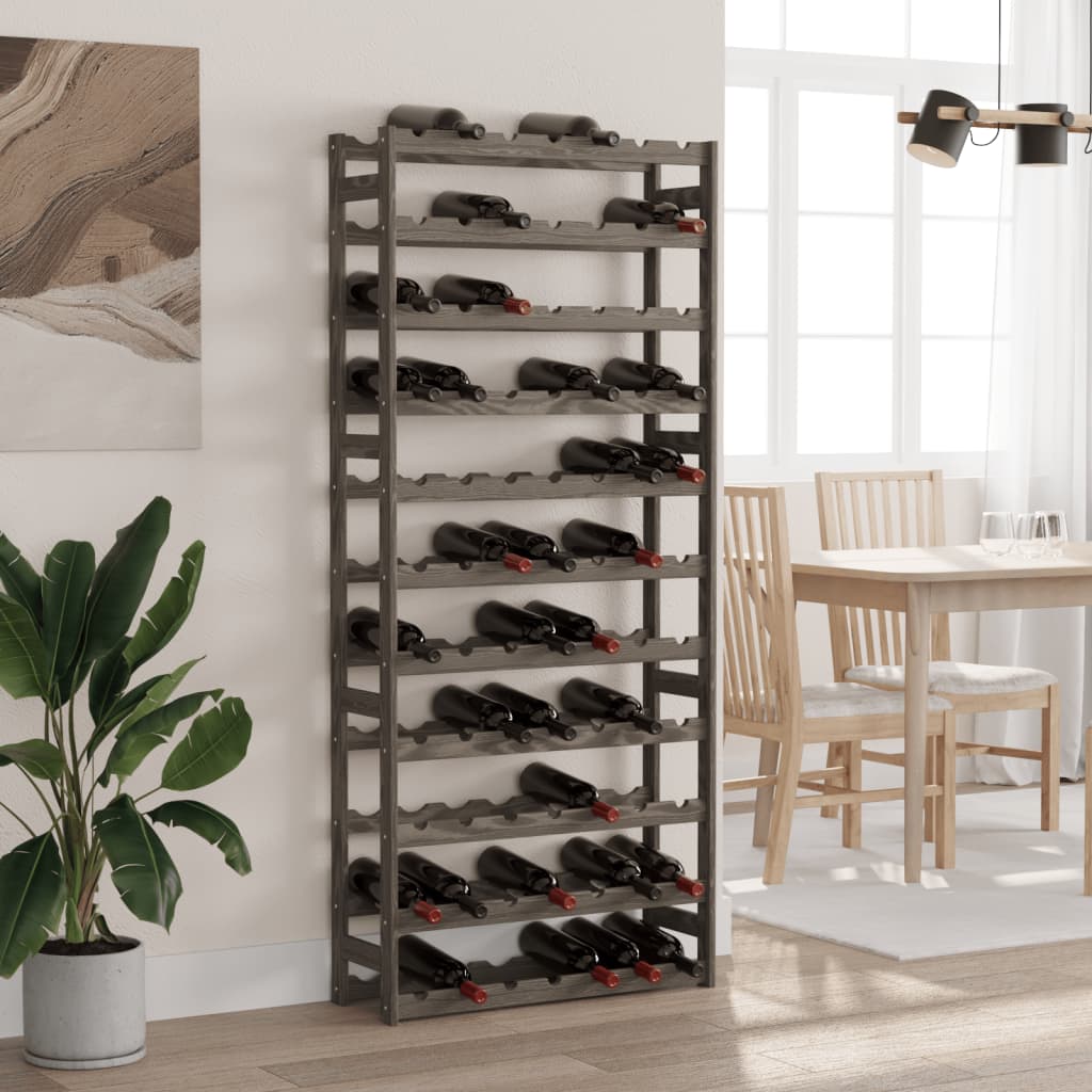 Wine Rack For 77 Bottles Solid Wood Pine