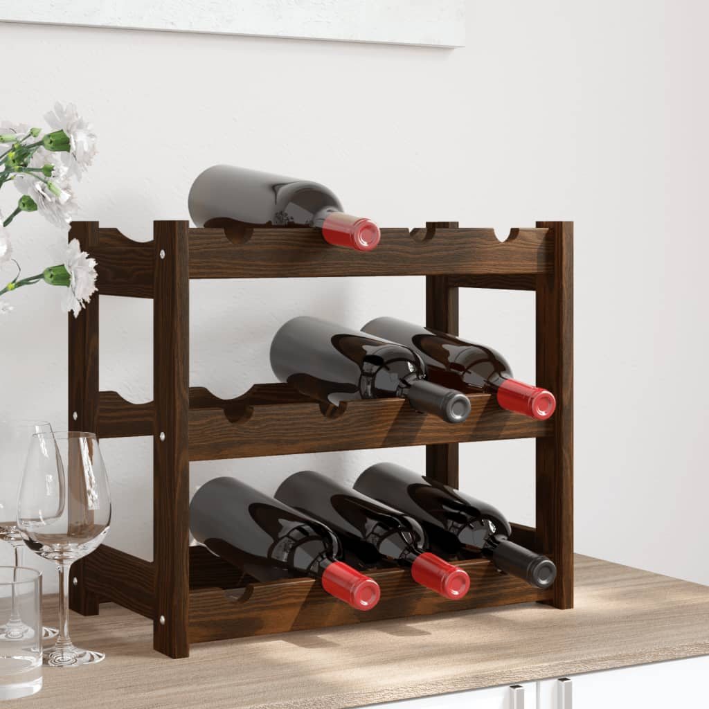 Wine Rack For 77 Bottles Solid Wood Pine