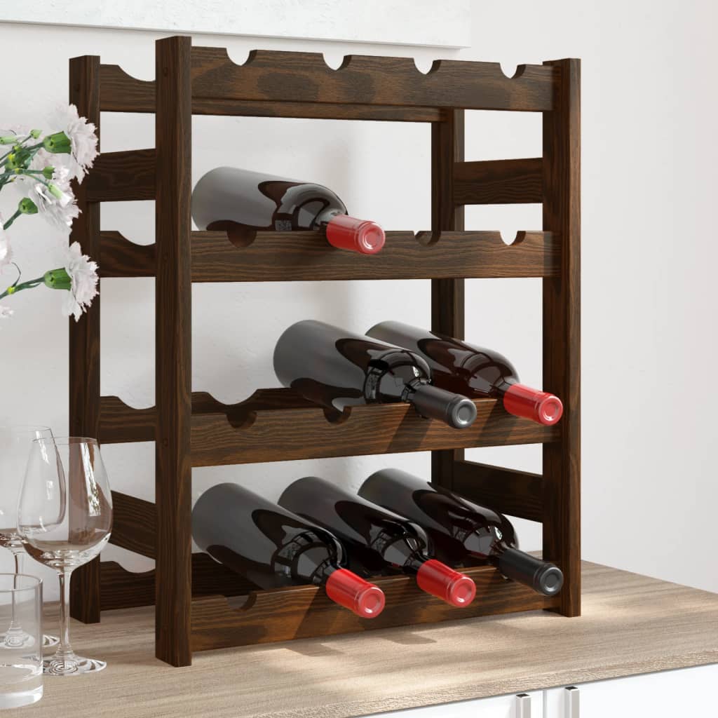 Wine Rack For 77 Bottles Solid Wood Pine