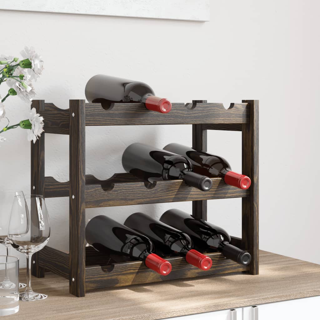 Wine Rack For 77 Bottles Solid Wood Pine