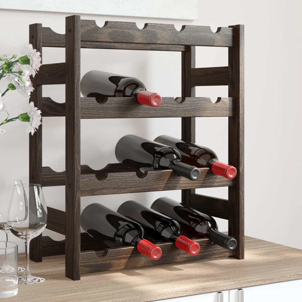 Wine Rack For 77 Bottles Solid Wood Pine
