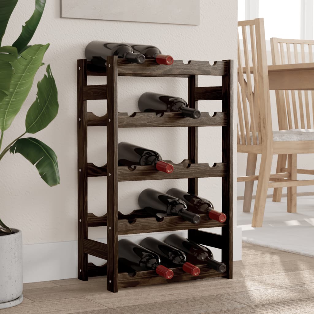 Wine Rack For 77 Bottles Solid Wood Pine