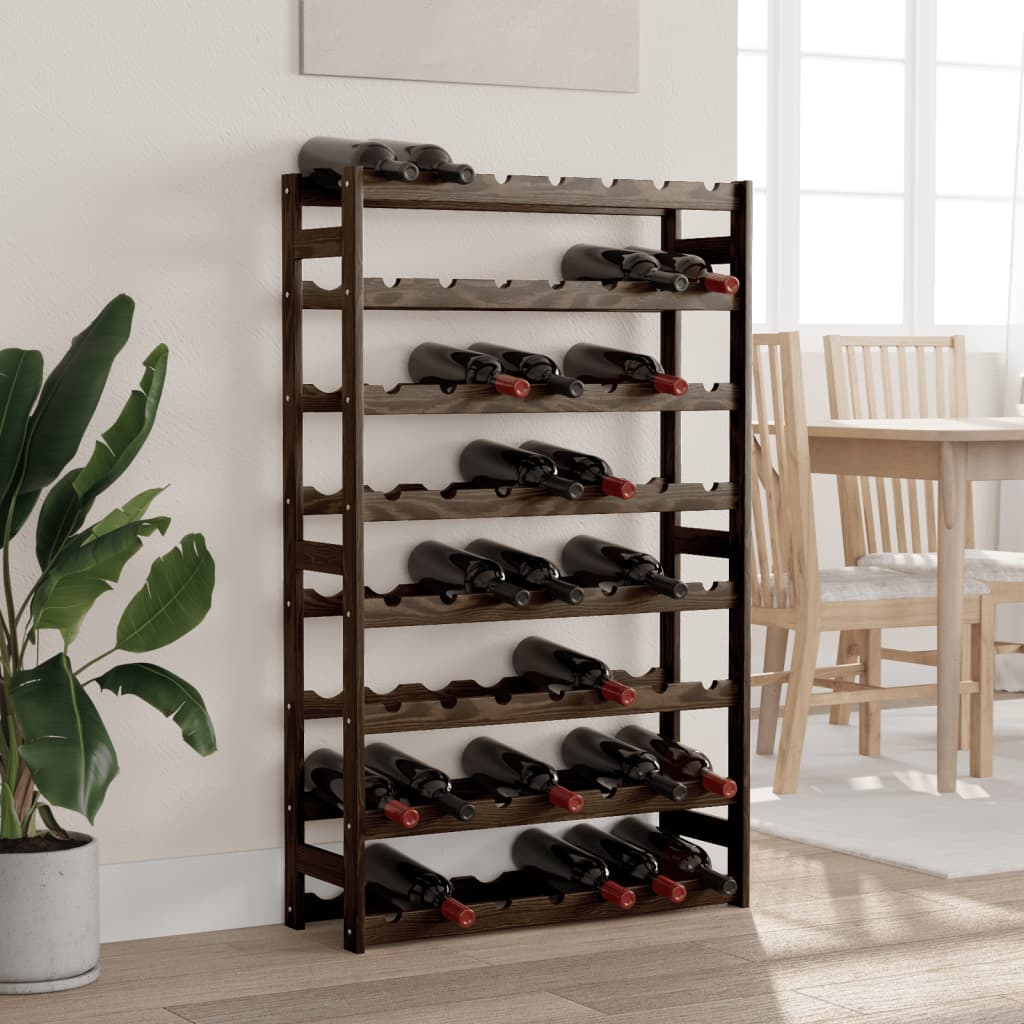 Wine Rack For 77 Bottles Solid Wood Pine