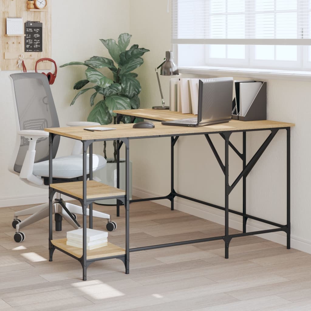 Desk 139X139X75 Cm Engineered Wood