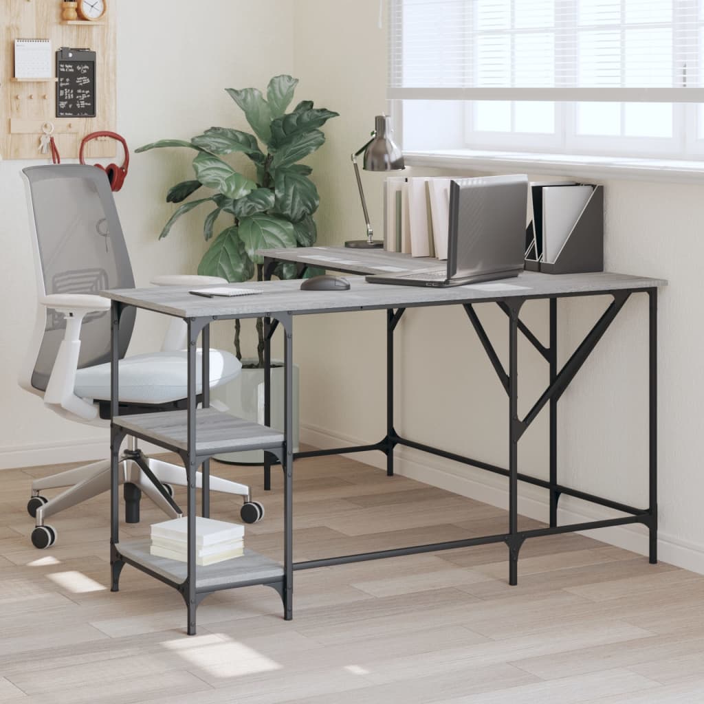 Desk 139X139X75 Cm Engineered Wood