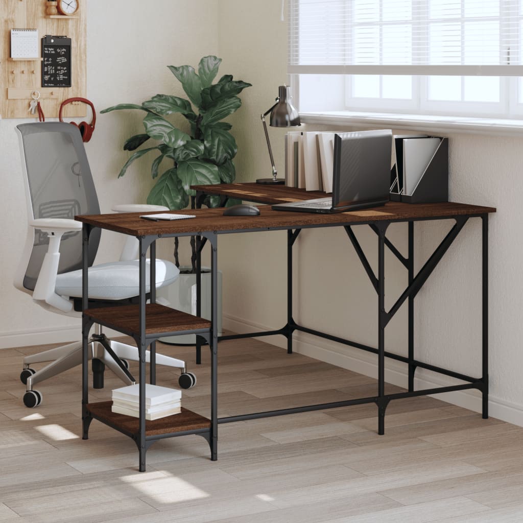 Desk 139X139X75 Cm Engineered Wood