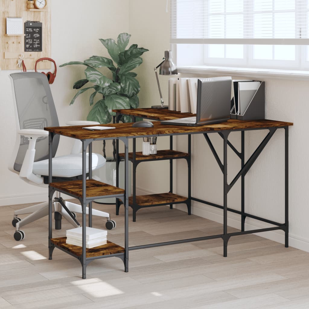 Desk 139X139X75 Cm Engineered Wood