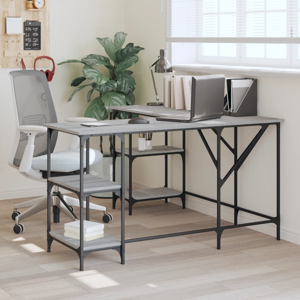 Desk 139X139X75 Cm Engineered Wood