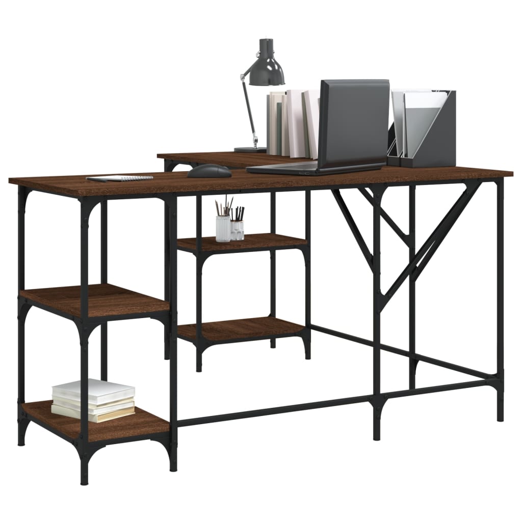 Desk 139X139X75 Cm Engineered Wood
