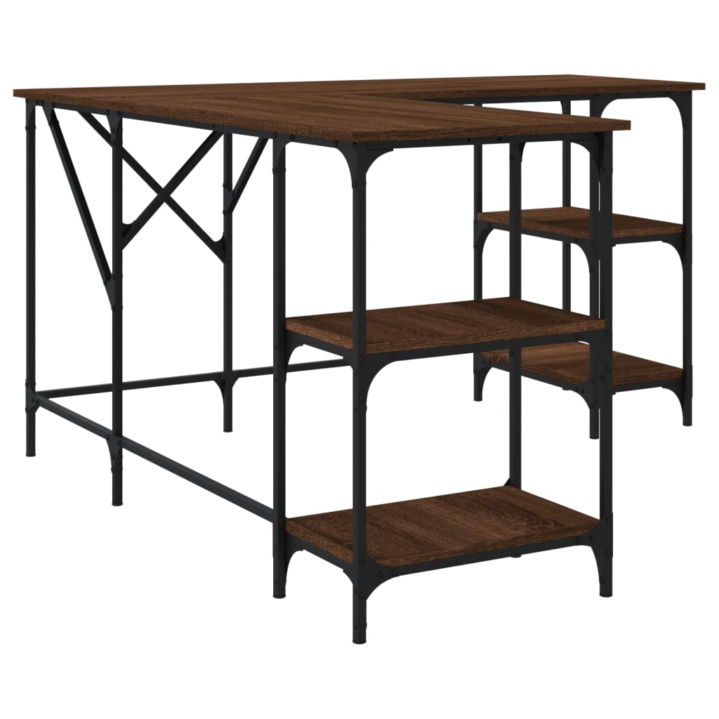 Desk 139X139X75 Cm Engineered Wood