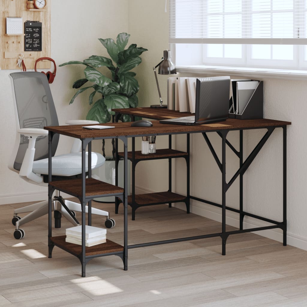 Desk 139X139X75 Cm Engineered Wood