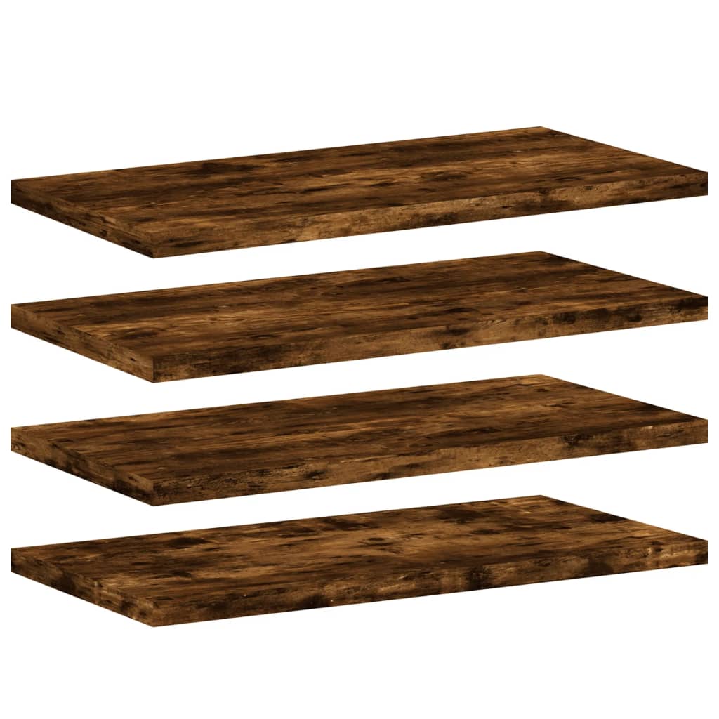 Wall Shelves 4 Pcs Engineered Wood