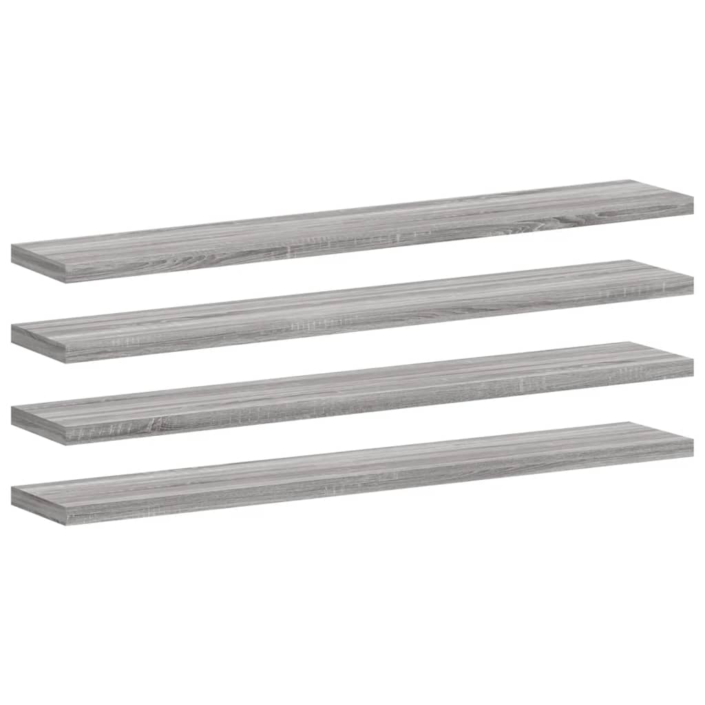 Wall Shelves 4 Pcs Engineered Wood