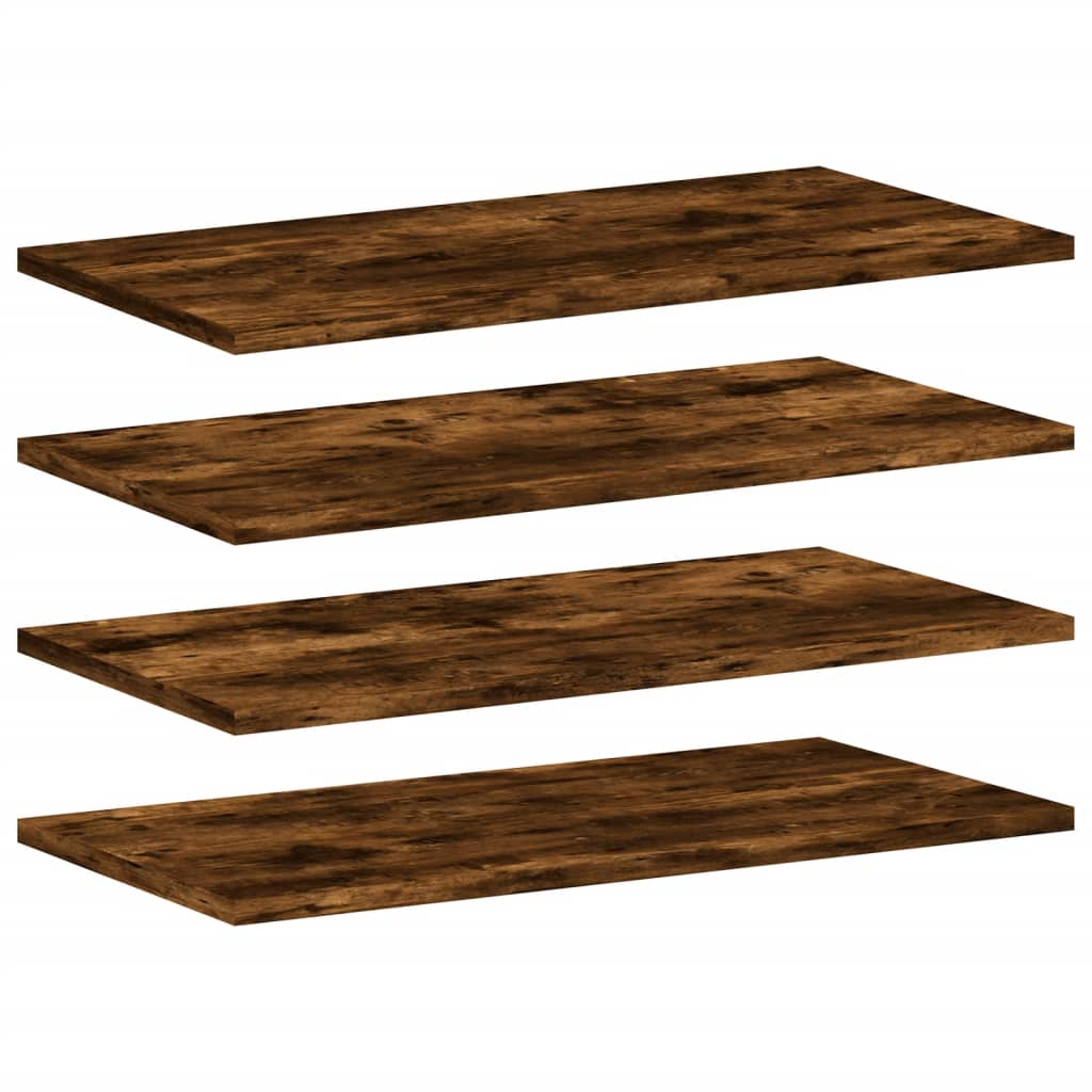 Wall Shelves 4 Pcs Engineered Wood