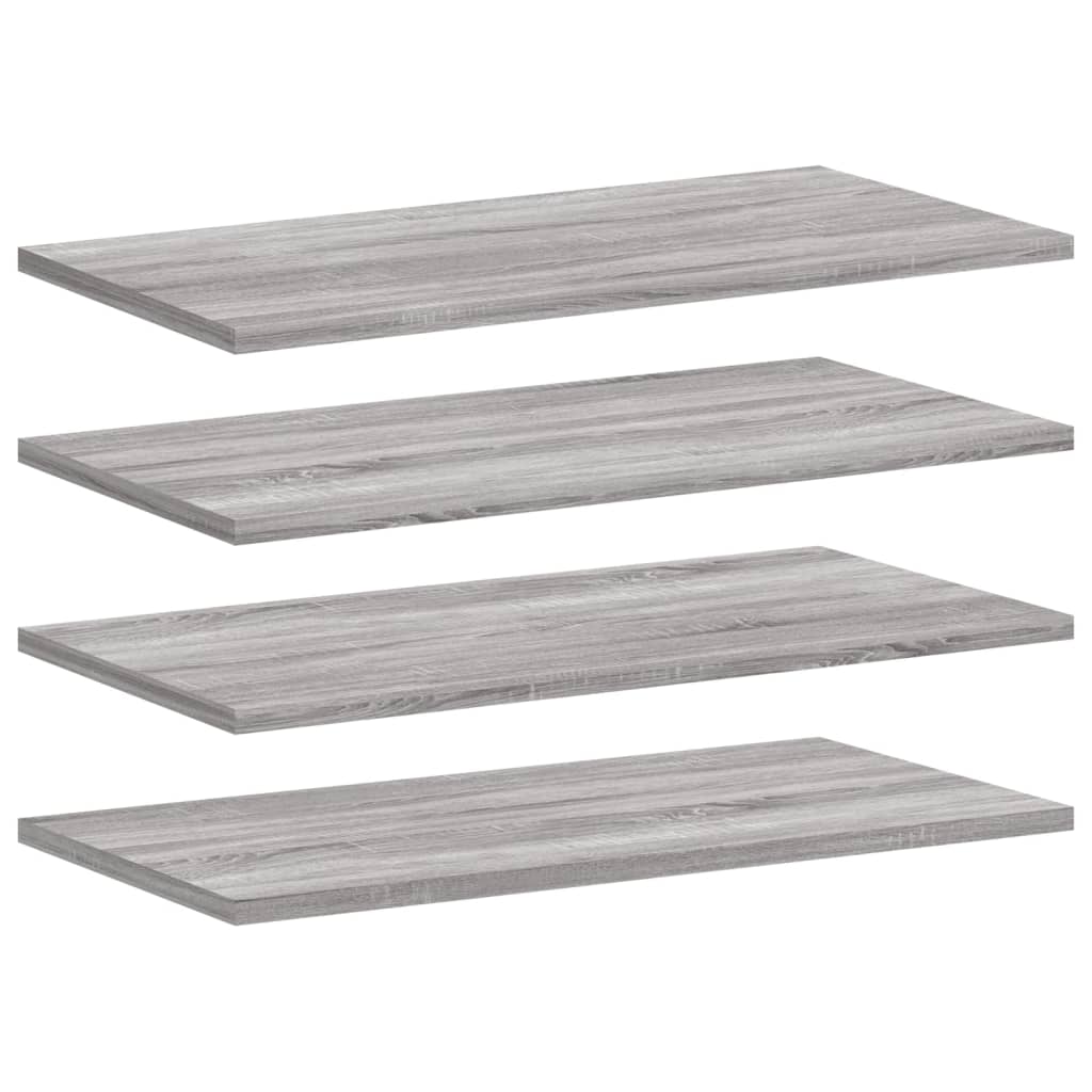 Wall Shelves 4 Pcs Engineered Wood
