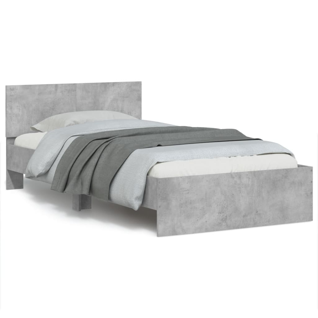 Bed Frame With Headboard And Led Small Double