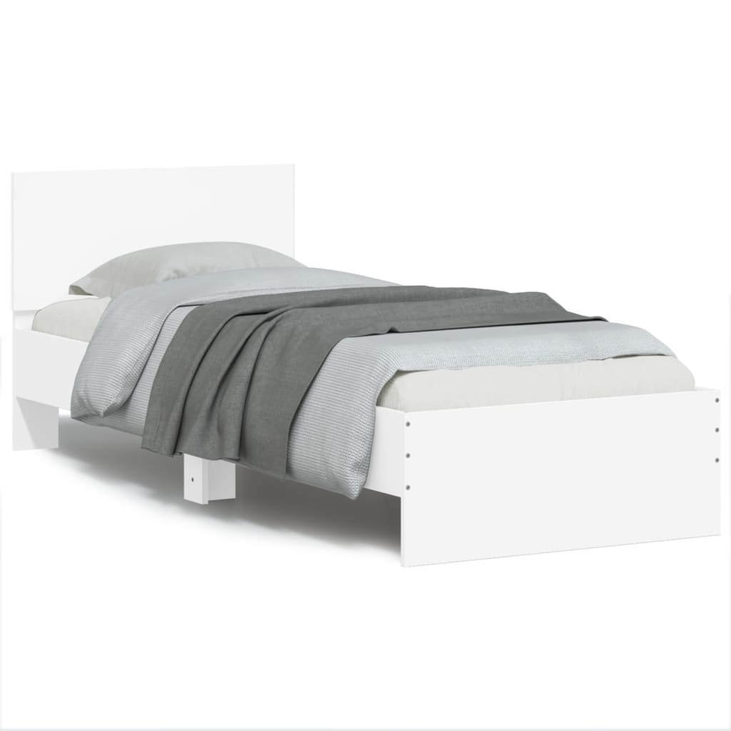 Bed Frame With Headboard And Led Small Double