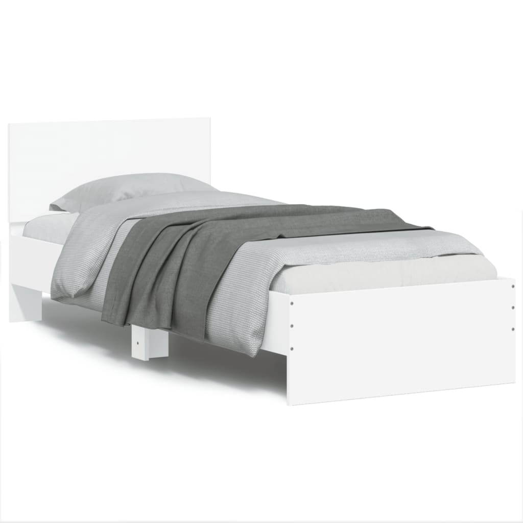Bed Frame With Headboard And Led Small Double
