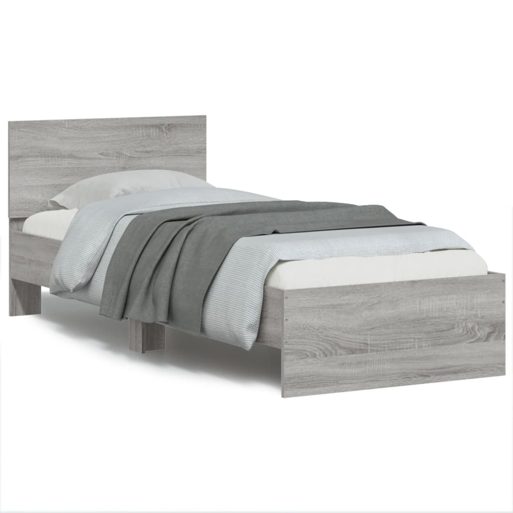 Bed Frame With Headboard And Led Small Double