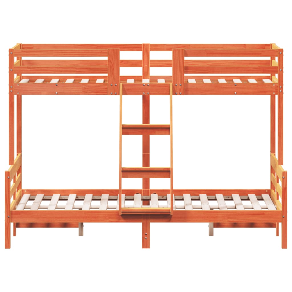 Bunk Bed Without Mattress 90X200/120X200 Cm Solid Wood