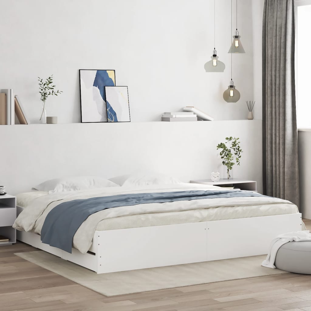 Bed Frame With Drawers Without Mattress Double