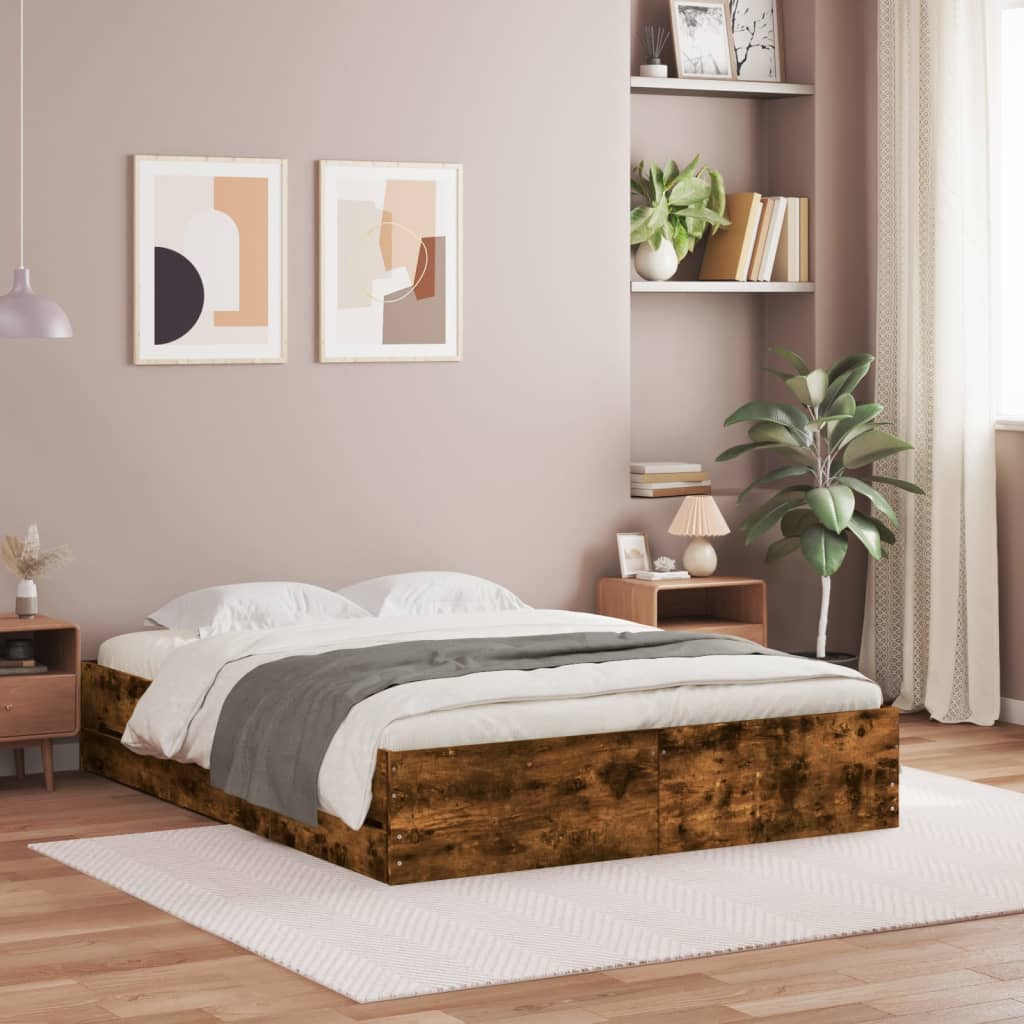Bed Frame With Drawers Without Mattress Double
