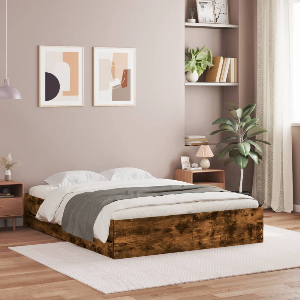 Bed Frame With Drawers Without Mattress Double