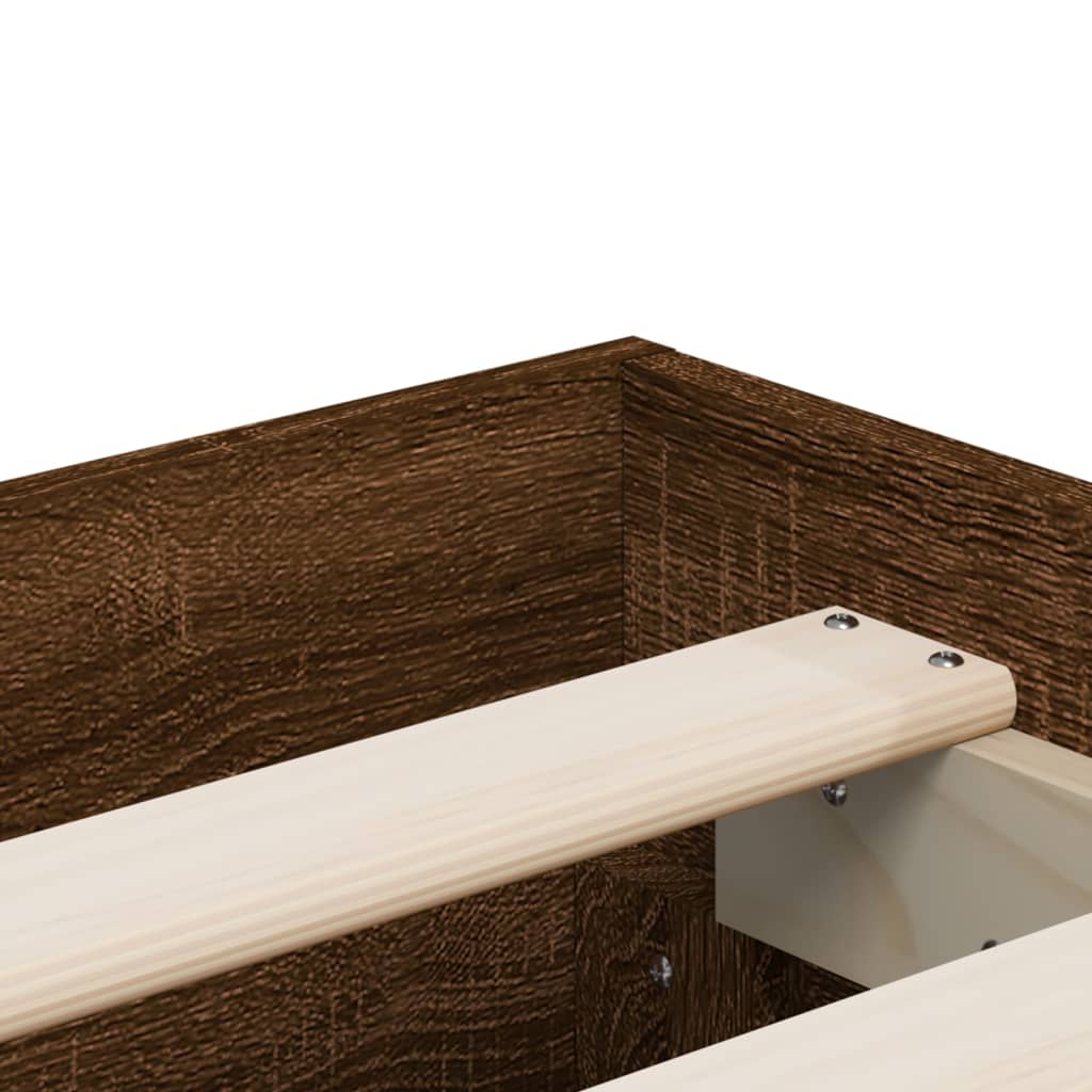 Bed Frame With Drawers Without Mattress Double
