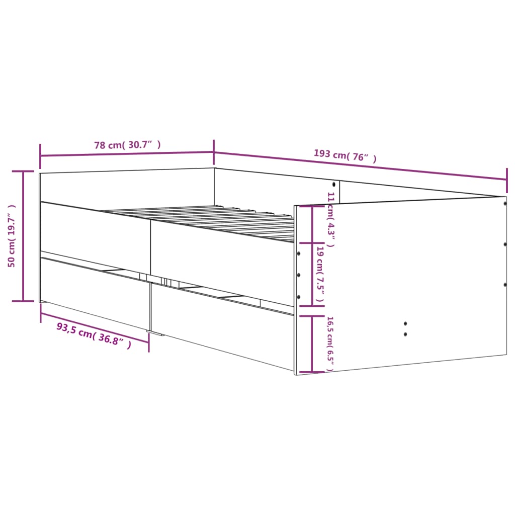 Bed Frame Without Mattress Small Single Small Single