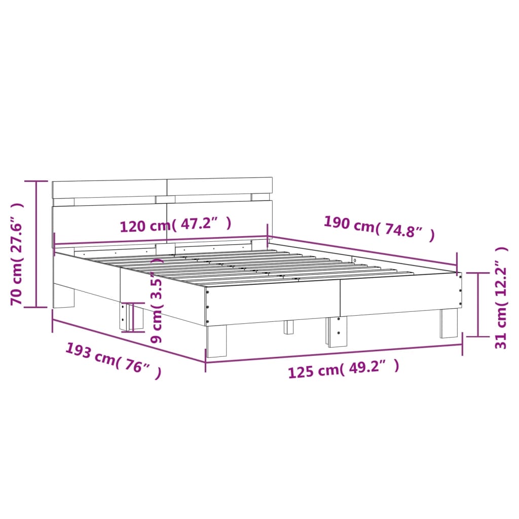 Bed Frame Without Mattress Small Double