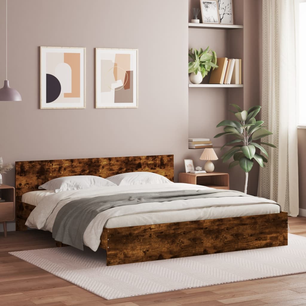 Bed Frame With Headboard And Led Small Double