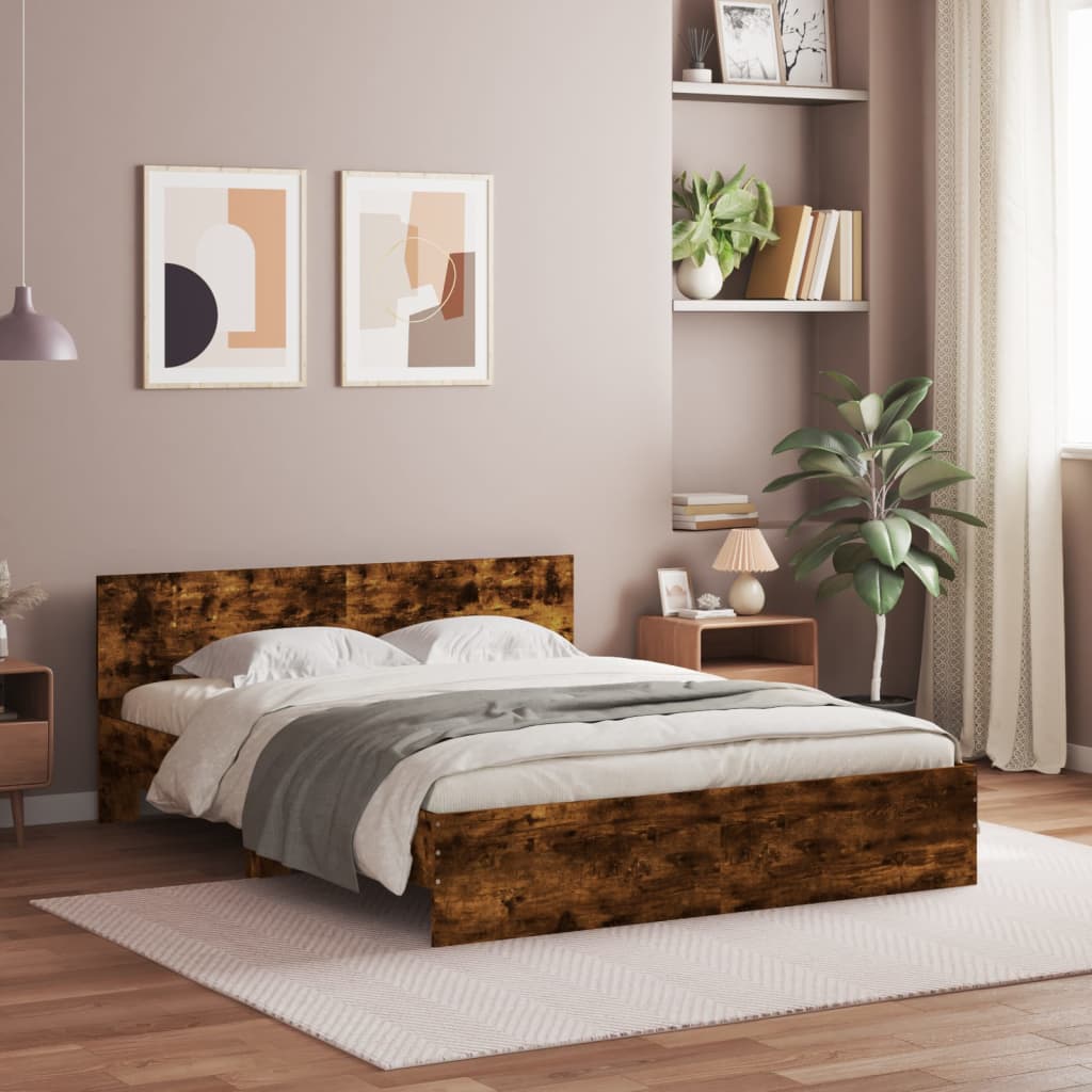 Bed Frame With Headboard And Led Small Double