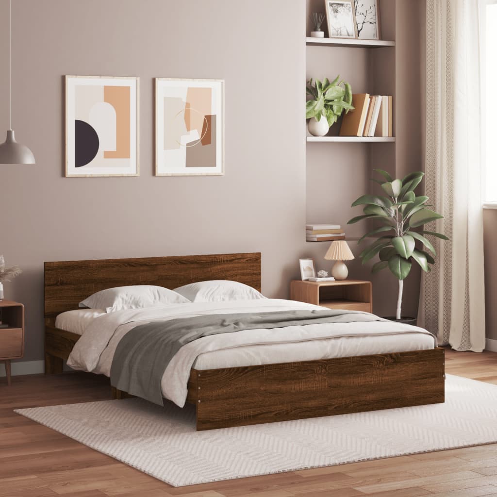 Bed Frame With Headboard And Led Small Double