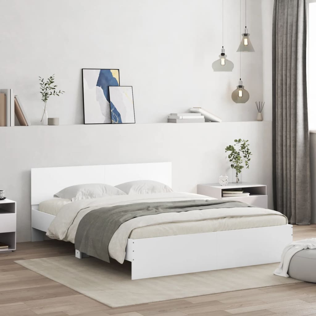 Bed Frame With Headboard And Led Small Double