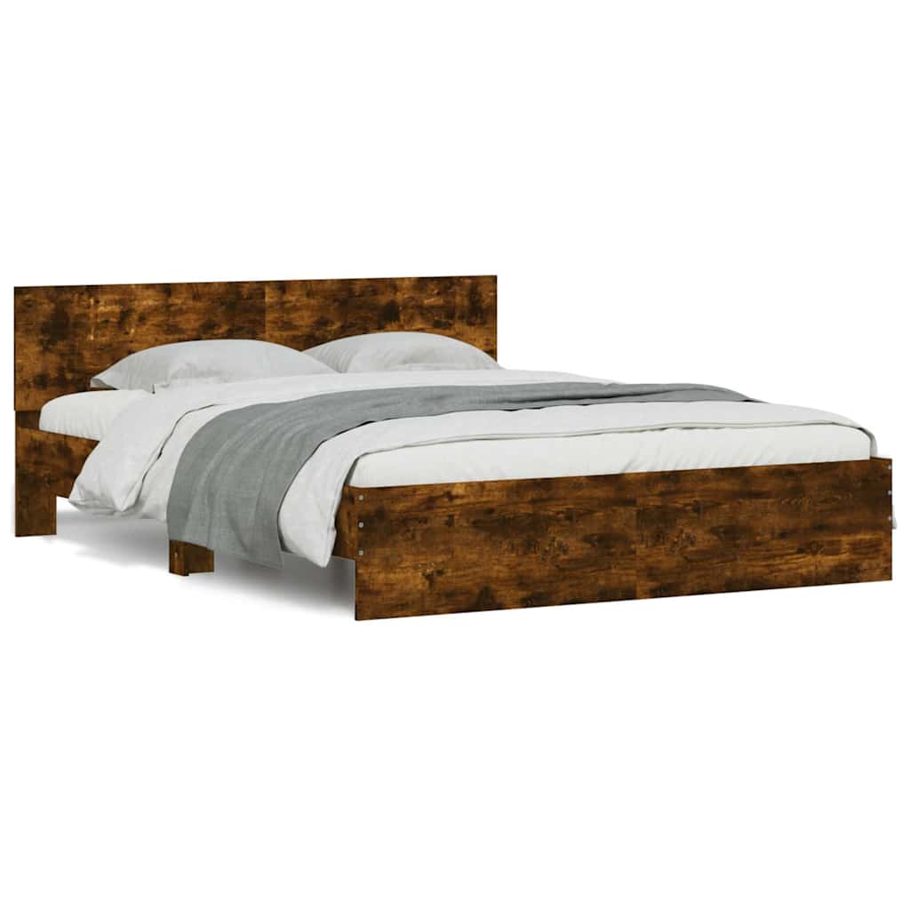 Bed Frame With Headboard And Led Small Double
