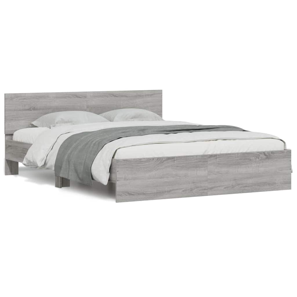 Bed Frame With Headboard And Led Small Double