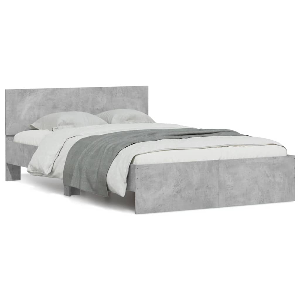 Bed Frame With Headboard And Led Small Double