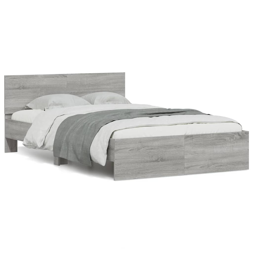 Bed Frame With Headboard And Led Small Double