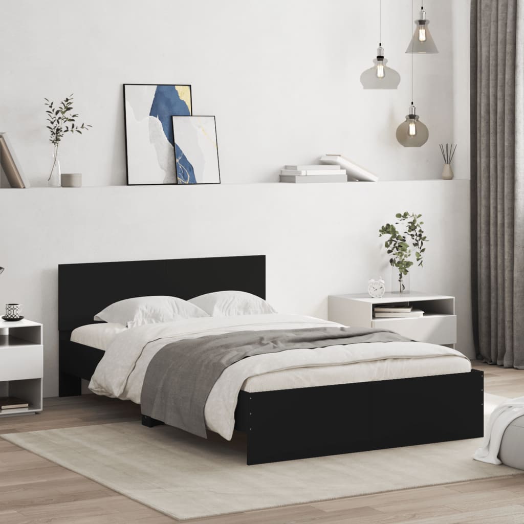 Bed Frame With Headboard And Led Small Double