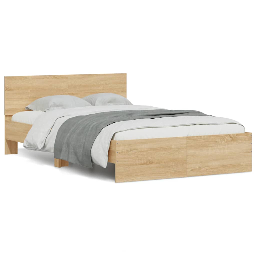Bed Frame With Headboard And Led Small Double