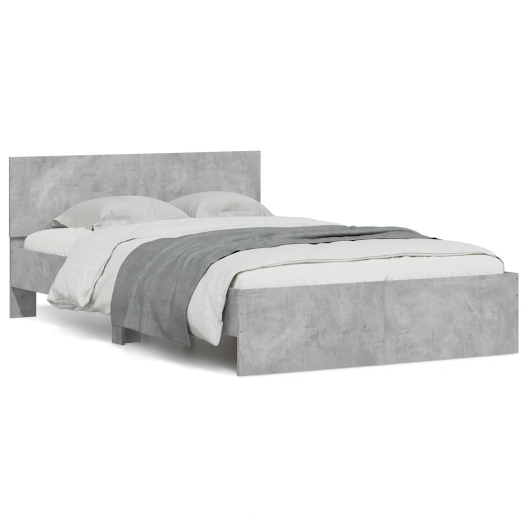 Bed Frame With Headboard And Led Small Double