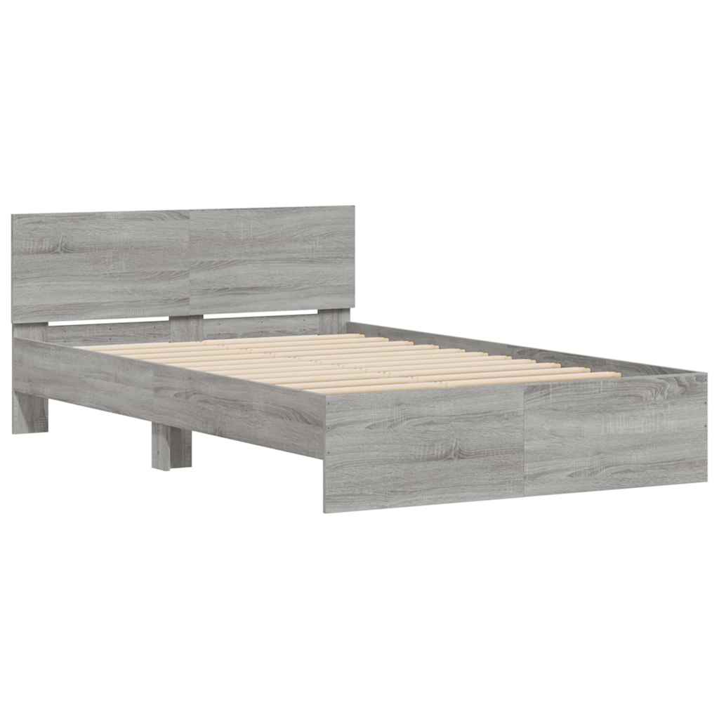 Bed Frame With Headboard And Led Small Double