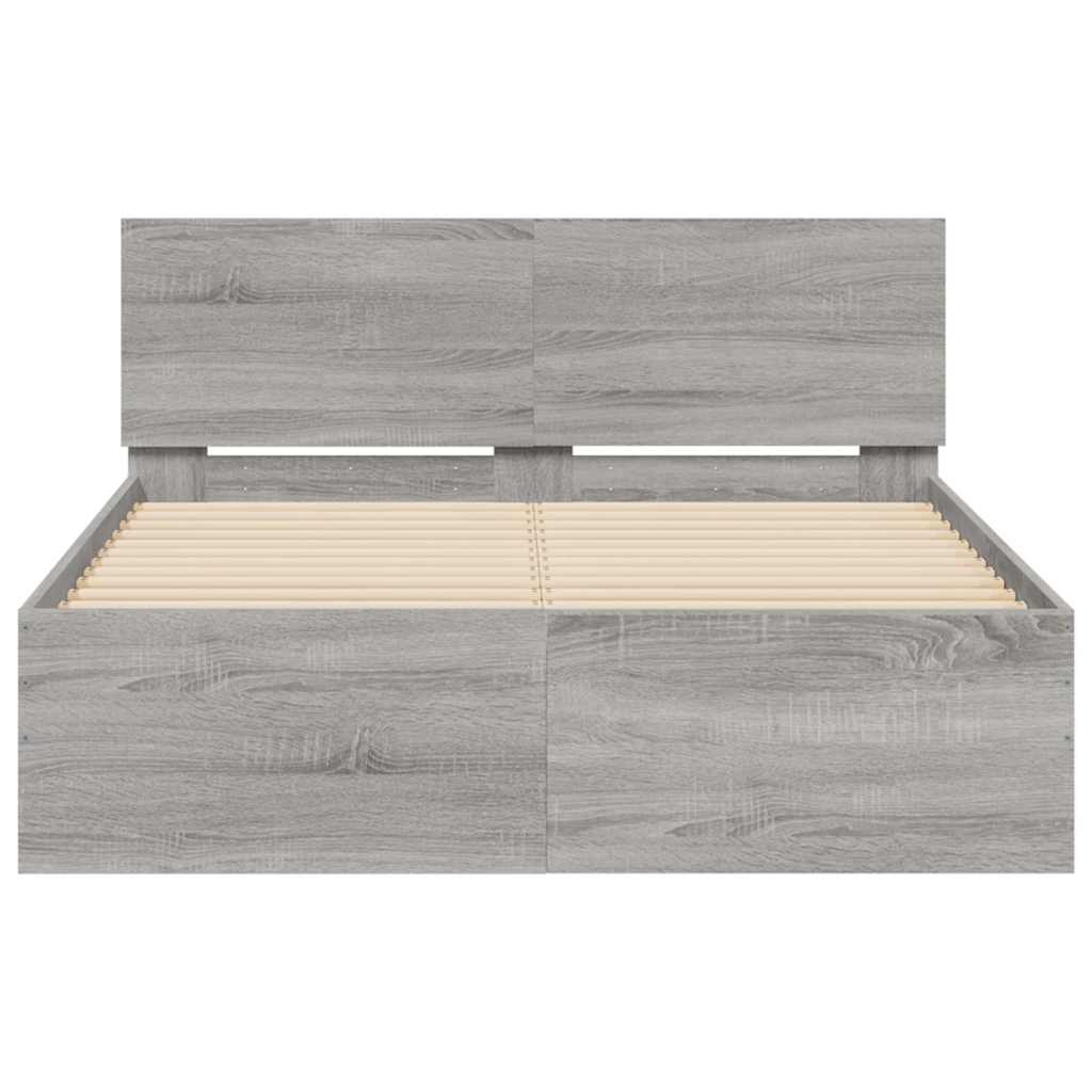Bed Frame With Headboard And Led Small Double