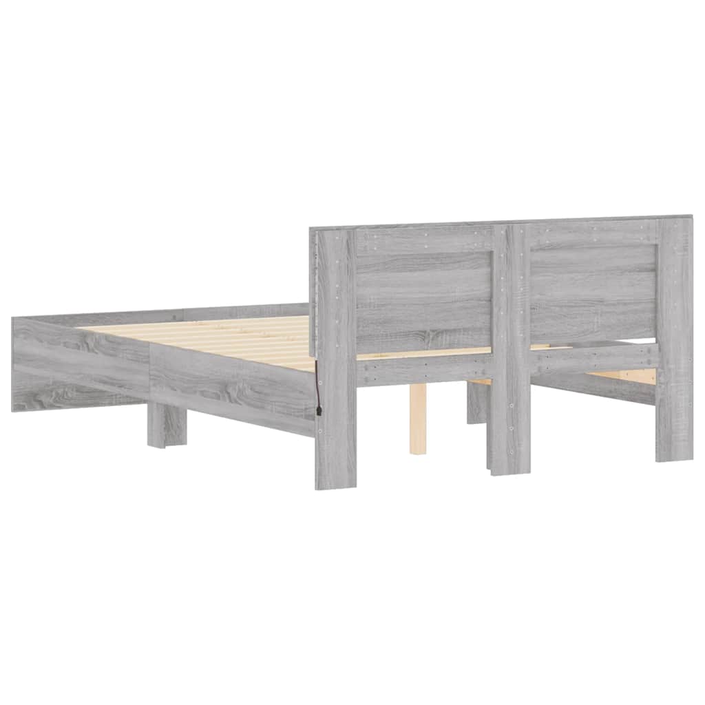 Bed Frame With Headboard And Led Small Double