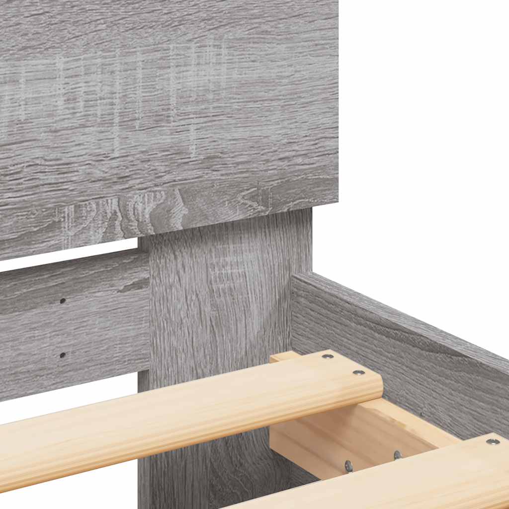 Bed Frame With Headboard And Led Small Double