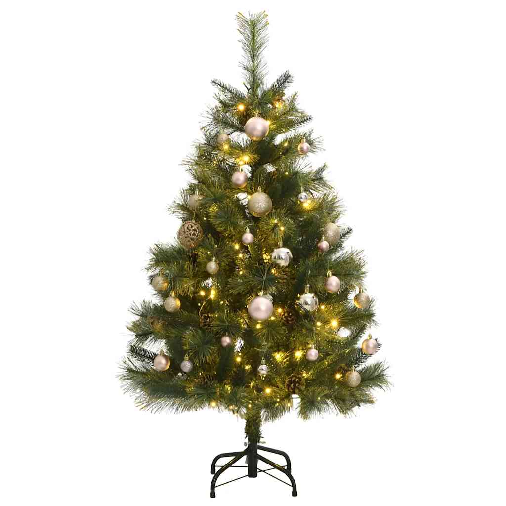 Artificial Hinged Christmas Tree With Cones