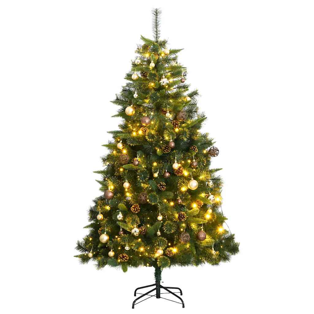 Artificial Hinged Christmas Tree With Cones