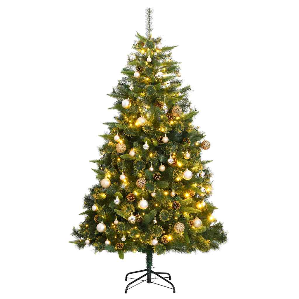 Artificial Hinged Christmas Tree With Cones