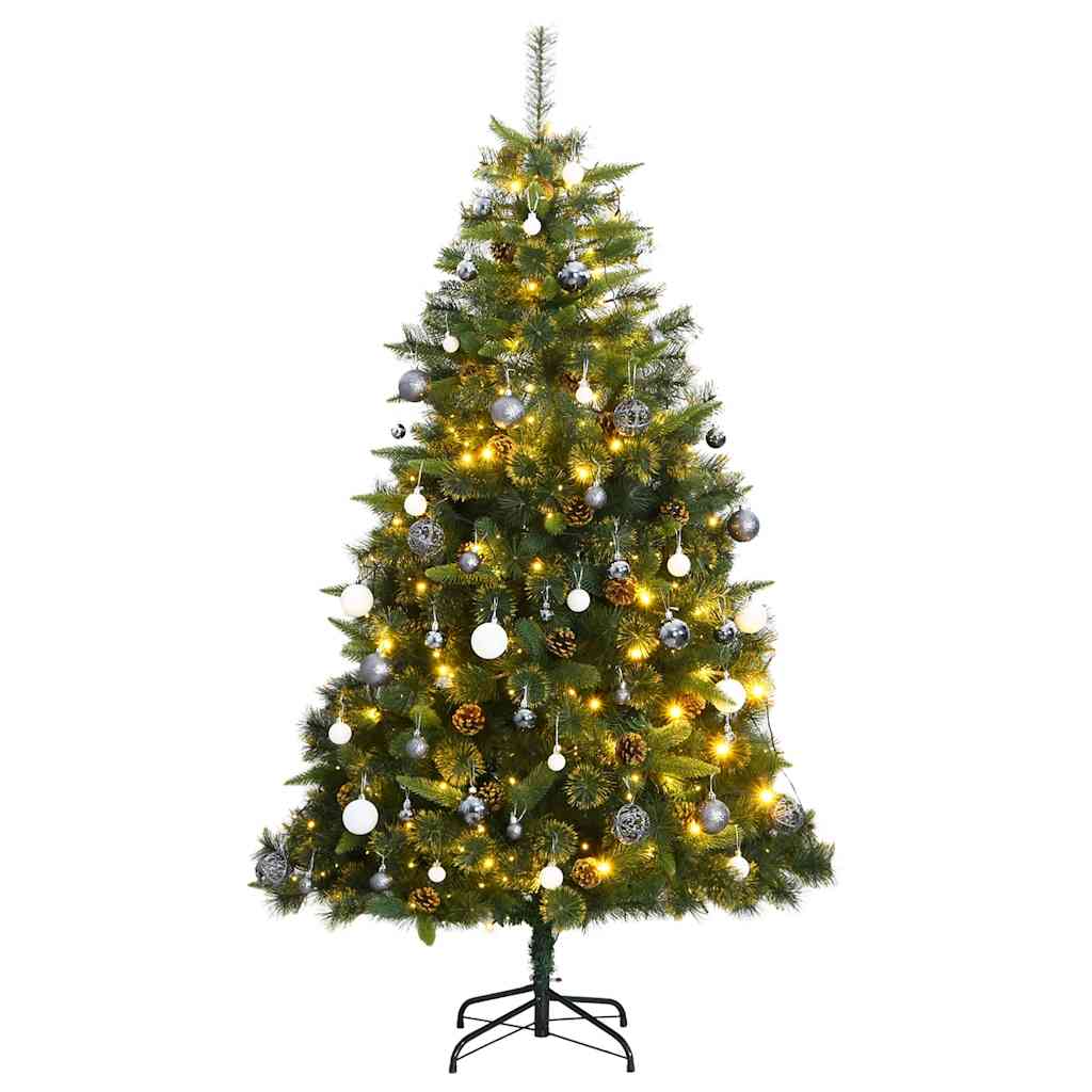 Artificial Hinged Christmas Tree With Cones