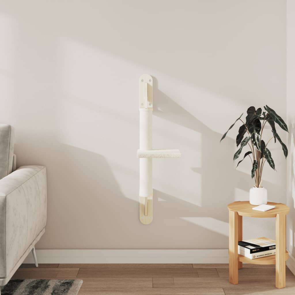 Wall-Mounted Cat Tree With Scratching Post 85.5 Cm